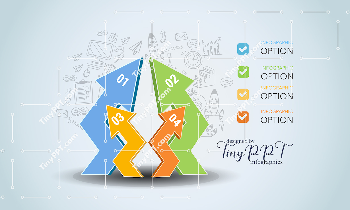 Directional Growth Arrows PPT