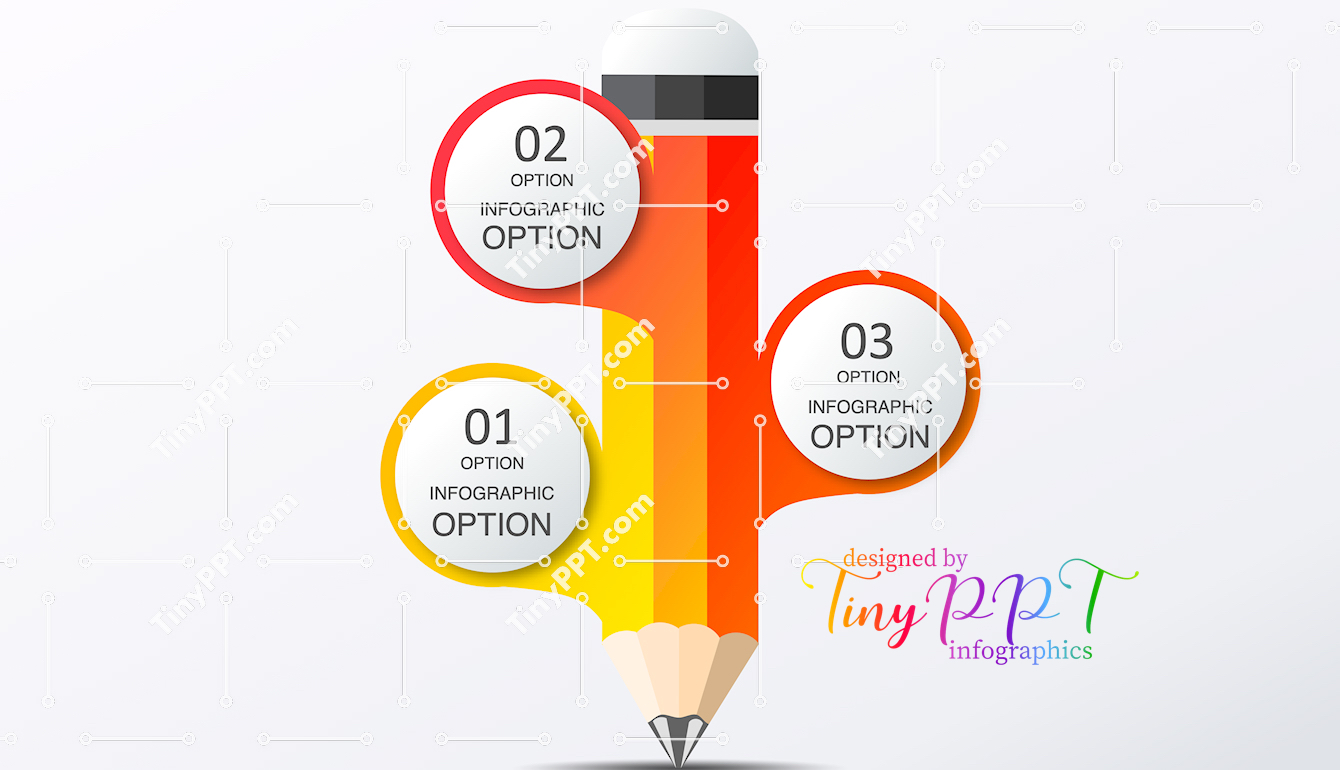 Process Focus Pencil Diagram PPT