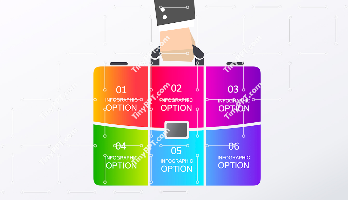 Business Options Grid PPT Template