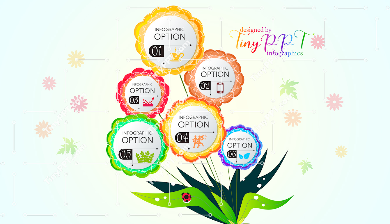 Process Flower Infographic PPT