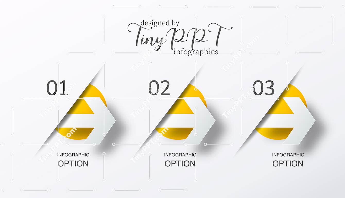Folded Steps Infographic Template