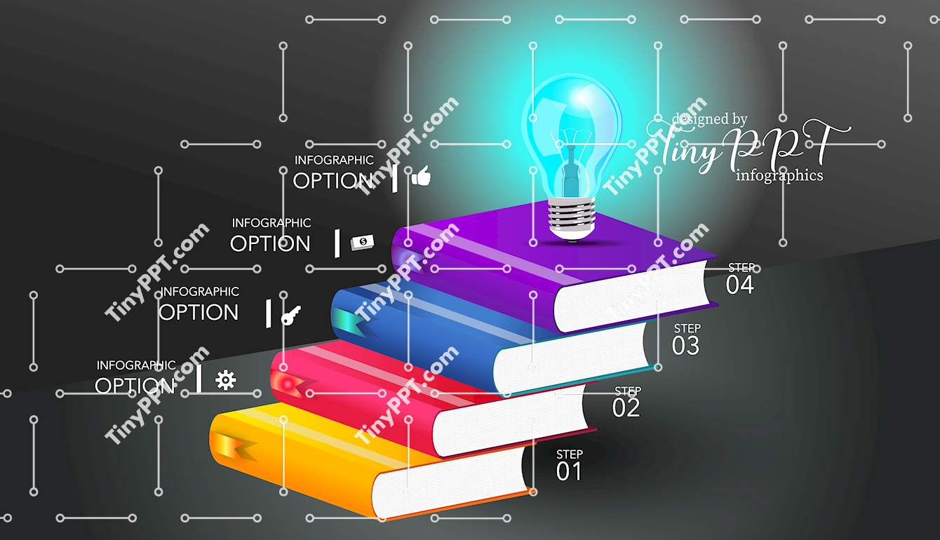 Process Steps Book PPT Template