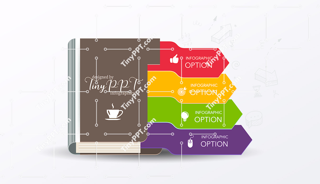 Book Style Process Infographic PPT