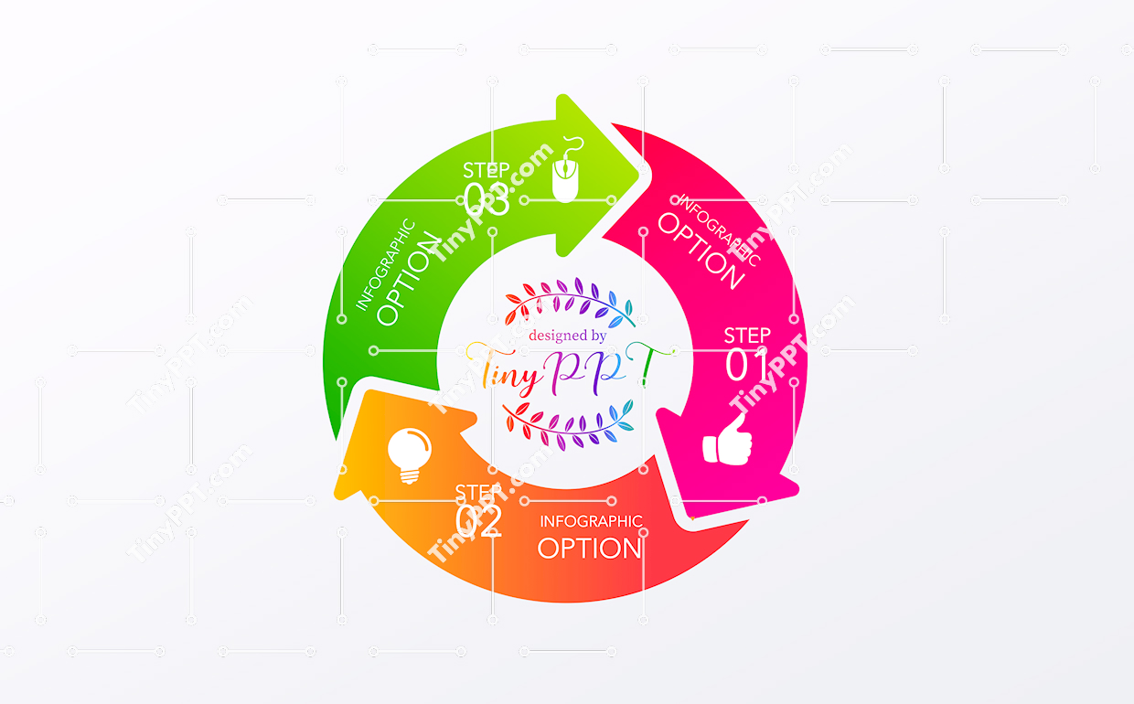 Three Step Arrow Process PPT