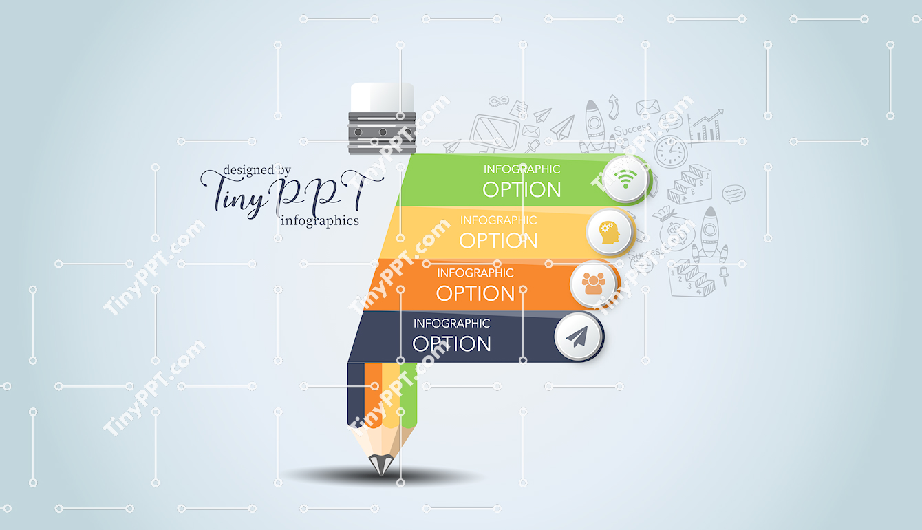 Creative Pencil Workflow PPT Template