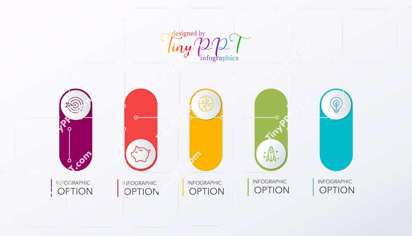 Minimal Step Infographic PPT Slide