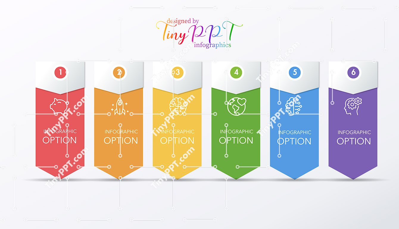 Vertical Badge Process Infographic Template