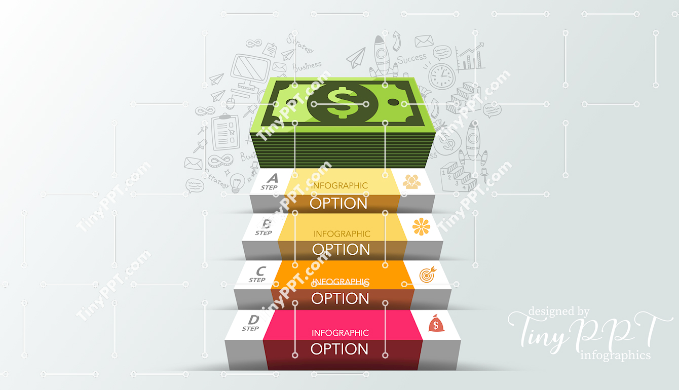 Financial Growth Process Infographic