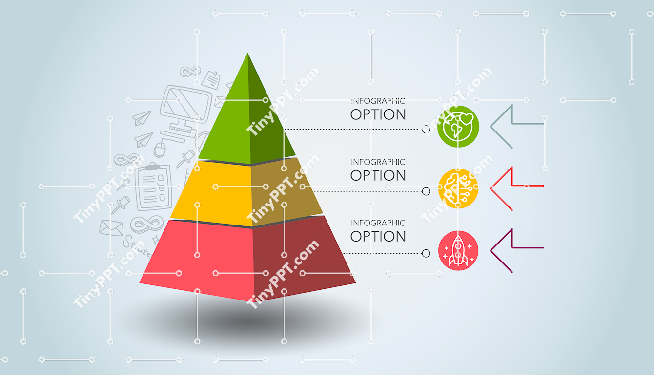 Strategic Pyramid Diagram PPT Template