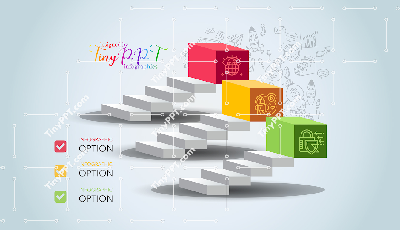 Staircase Growth Infographic PPT