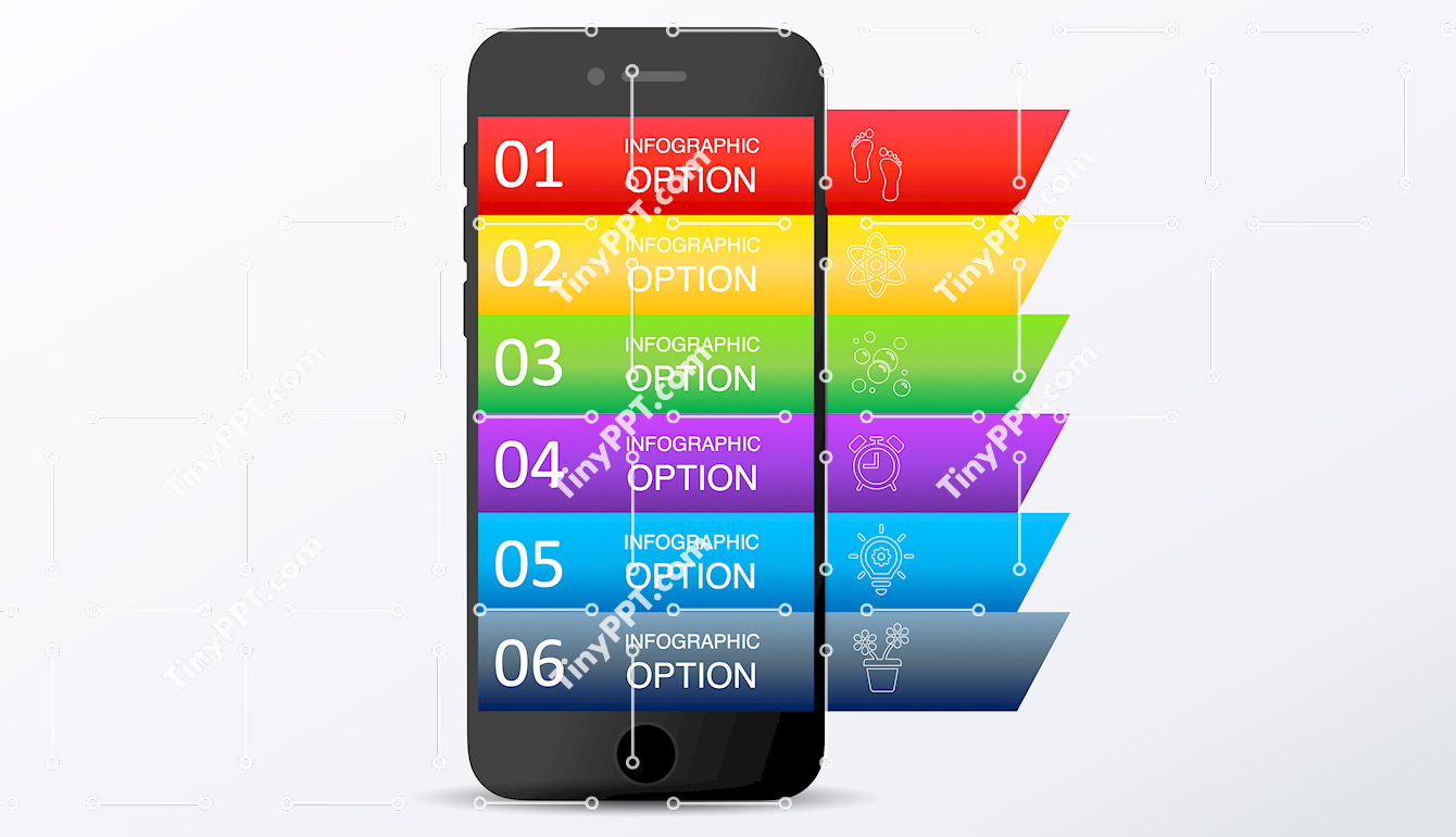 Mobile List Infographic PowerPoint