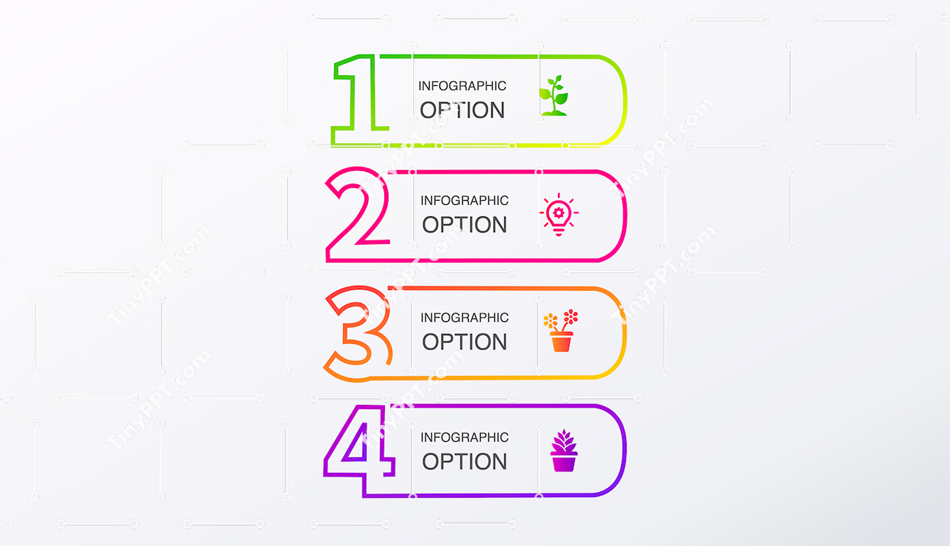 Infographic Numbered List PPT