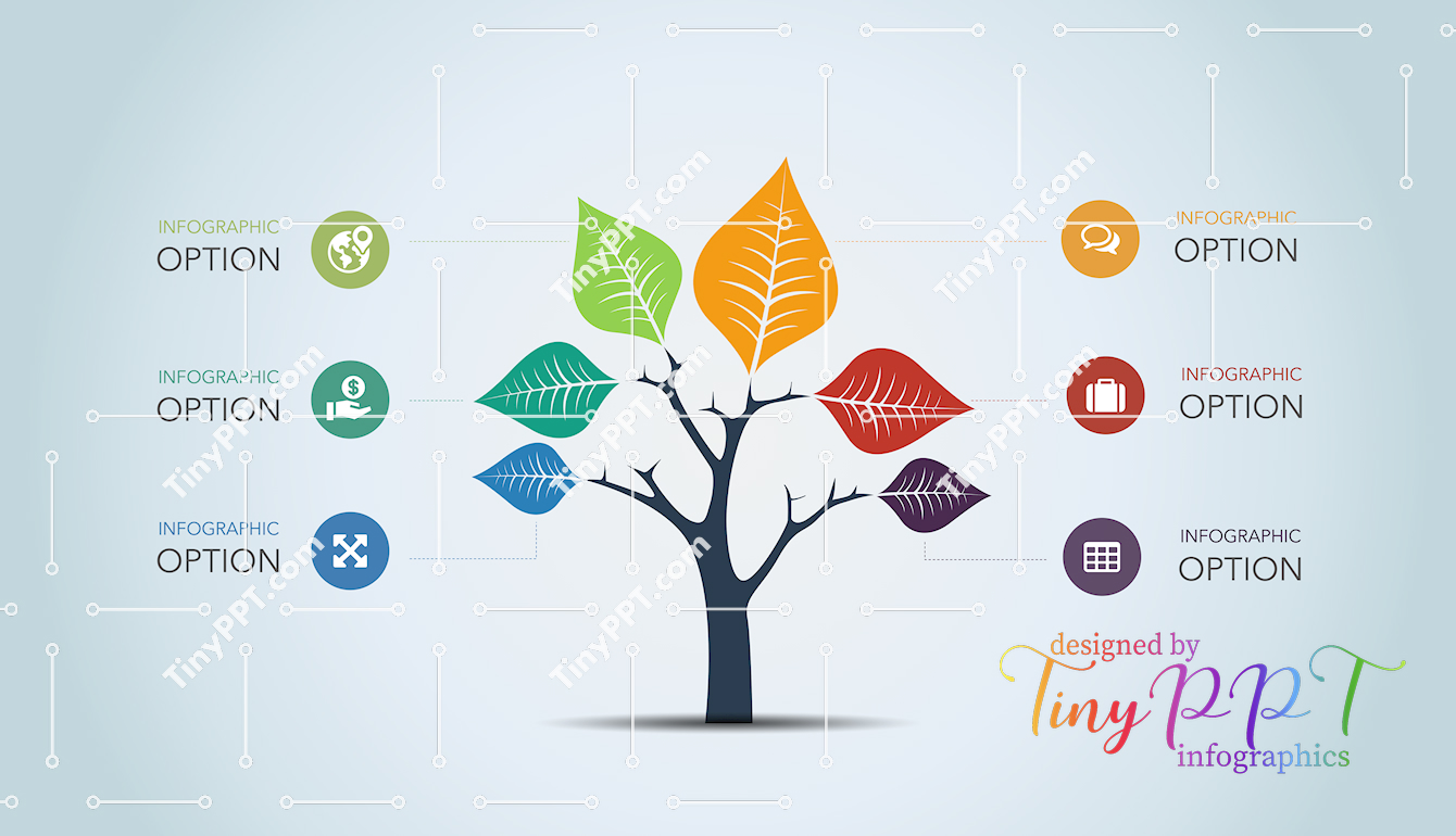 Leaf Network Infographic PPT Slide