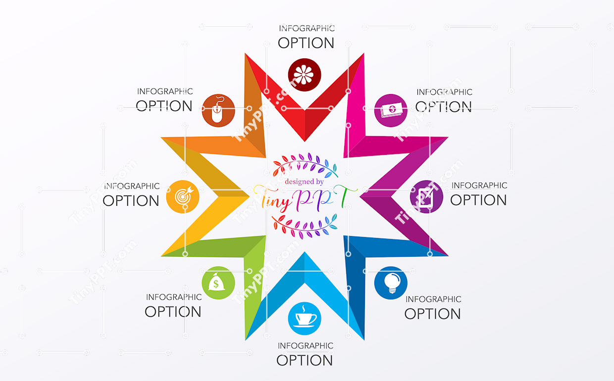 Star Process Infographic PPT Slide