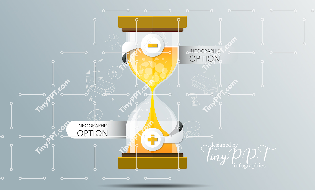 Timeline Hourglass Infographic PowerPoint