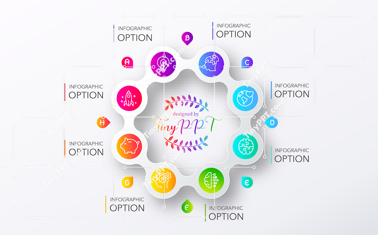 Multi Option Cycle PowerPoint Slide