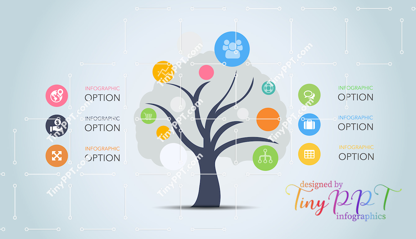 Abstract Tree Relationship PowerPoint