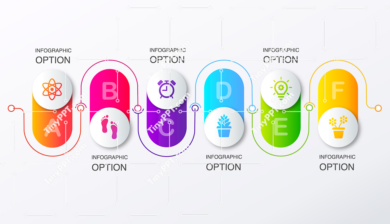 Alphabet Workflow Infographic PowerPoint