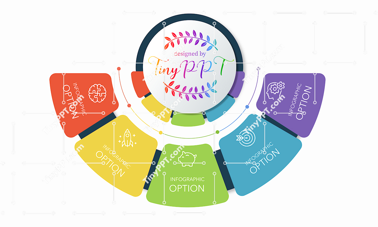 Circular Segment Process Infographic PPT